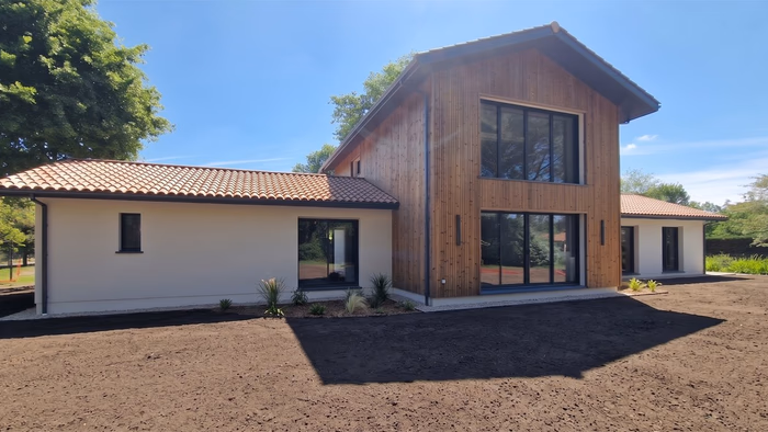 Maison neuve construite sous contrat CCMI par Landes Habitat dans les Landes