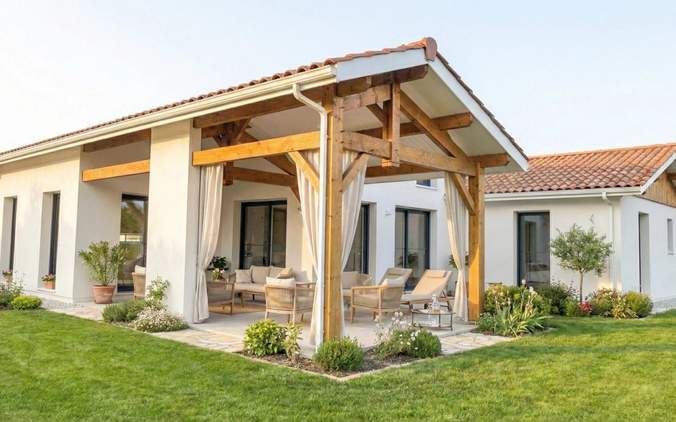 Villa contemporaine 141m² RE2020 — Constructeur maison neuve Landes
