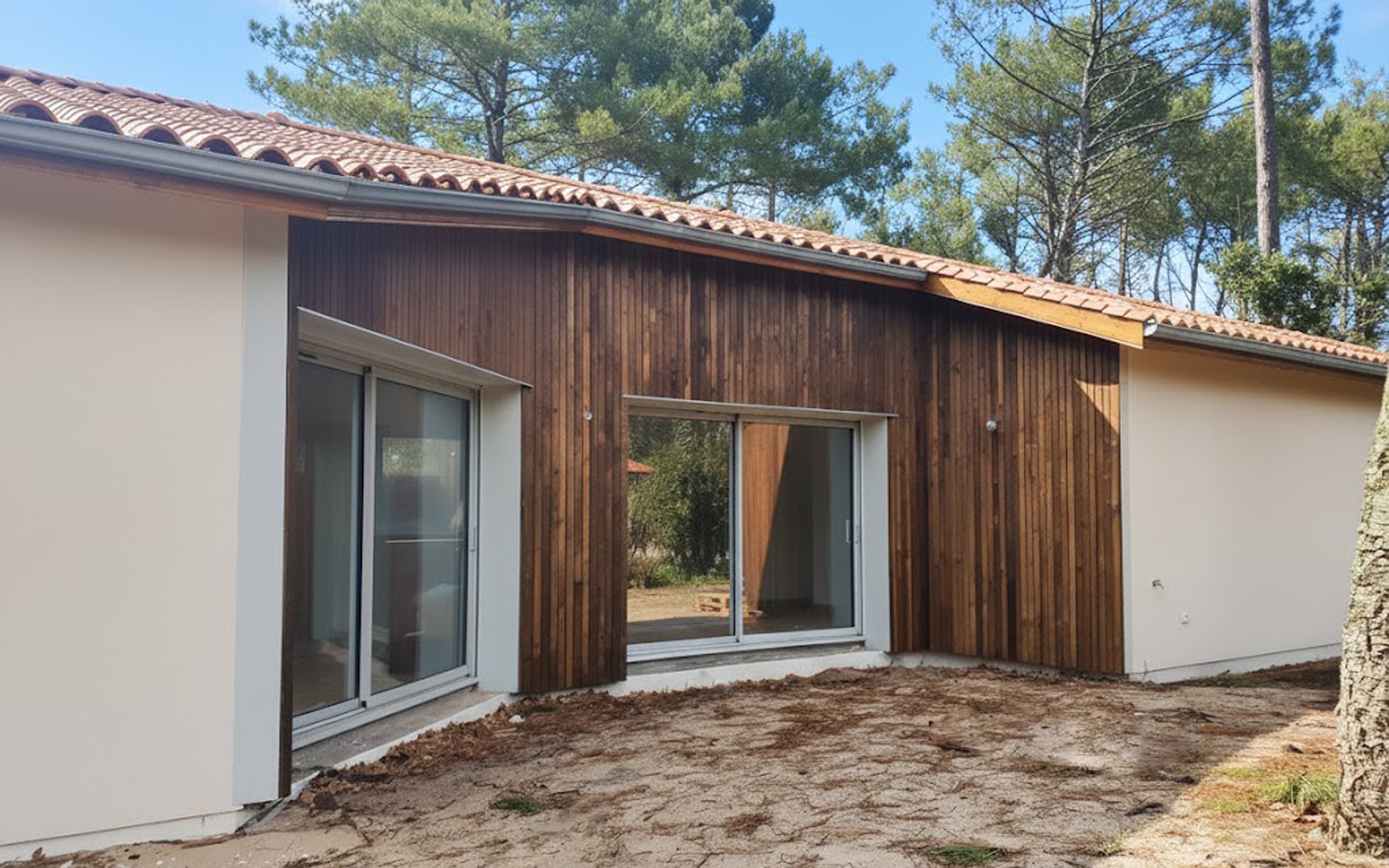 Construction maison Vieux-Boucau : Villa bois RE2020 de 105 m² - Maison Landes Habitat Maison Castets