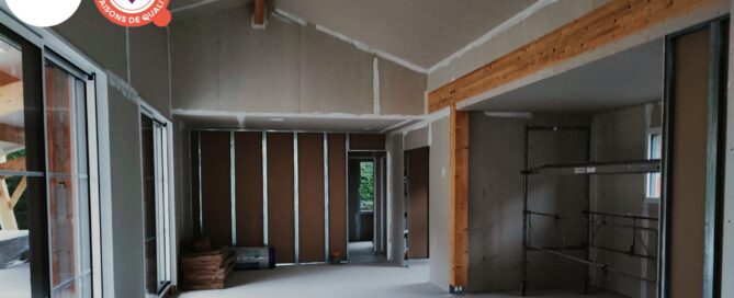 plâtrerie en cours a Vielle-St-Girons