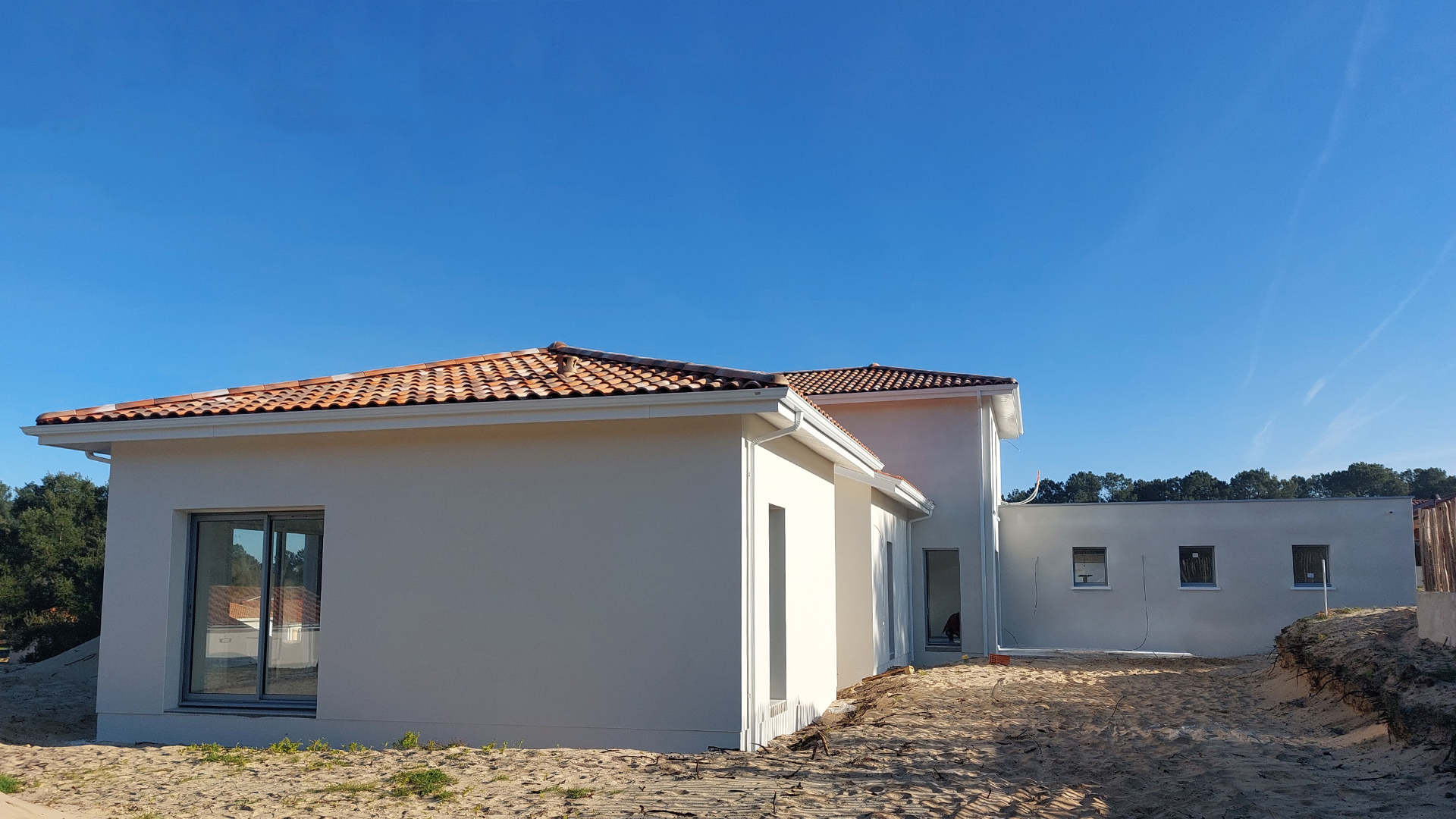 Maison en construction Lit-et-Mixe : Visite de chantier - Maison Landes Habitat Isolation_Supafil