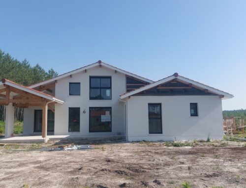 Une maison familiale en construction à Vielle-Saint-Girons